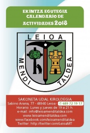 2018 CALENDARIO ACTIVIDADES